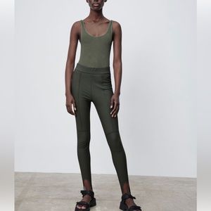 Zara stirrup leggings- gray